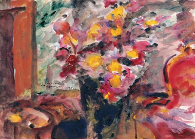 Bloemenvaas op een tafel, 1922 door Lovis Corinth